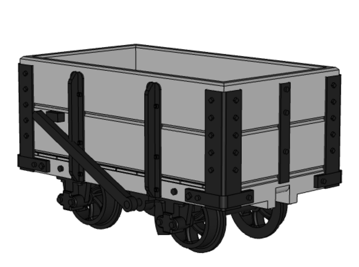WHR / NWNGR 2 Plank Wagon 5.5mm 3d printed