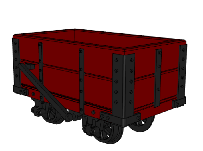 009 NWNGR 2 Plank Open Wagon 4mm 3d printed