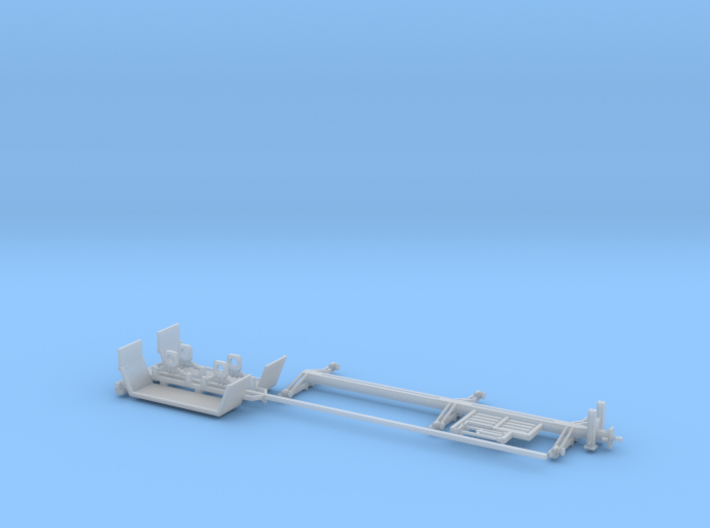 40 Foot Collapsed Utility Pole Trailer 1-64 Scale 3d printed