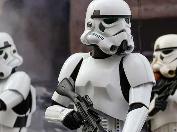 Imperial stormtrooper squad 4 miniatures, 28mm/35m 3d printed