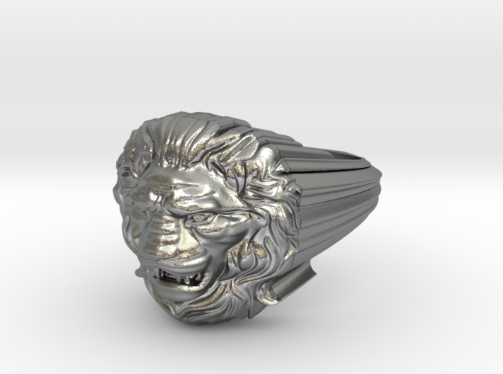 Lion ring # 2 3d printed