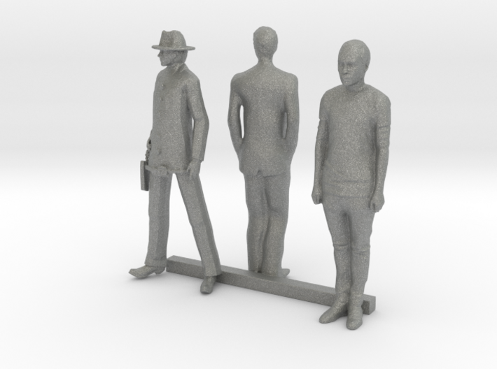 S Scale Standing Men 3 3d printed This is a render not a picture
