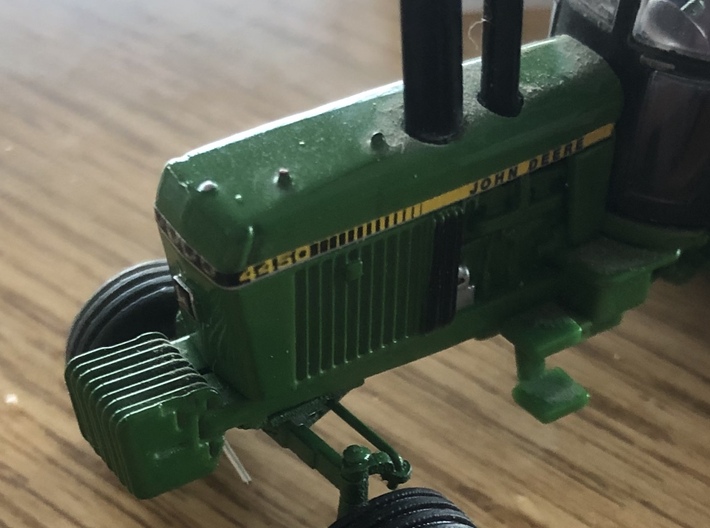 1/64 JD older 2 1/16'' square steerable axle x2 3d printed