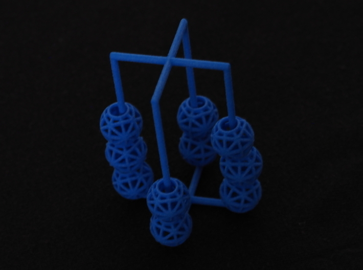 torus_pearl_loop_type8_normal 3d printed Blue Processed Versatile Plastic