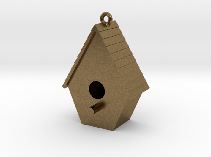 Birdhouse Pendant 3d printed