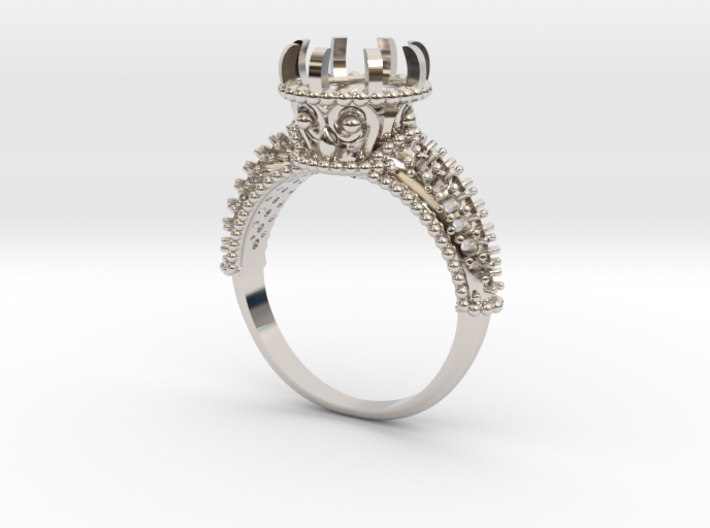 Indian Style Ring 3d printed