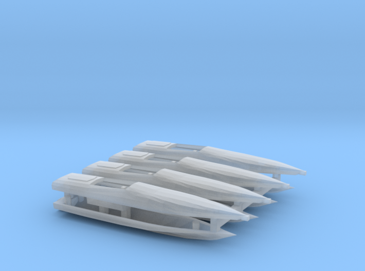 1:350 Cigarette Boats, full hull version 3d printed