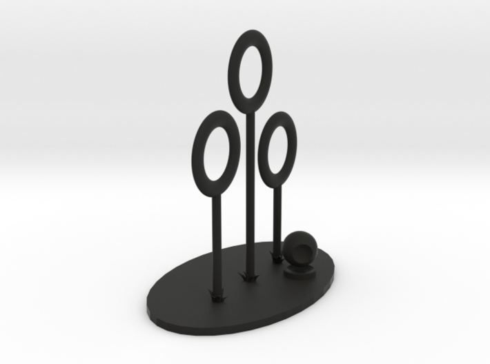 Quidditch Pitch Desk Toy 3d printed
