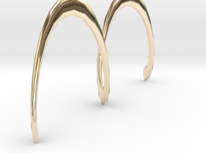 Spiral Earring 3d printed