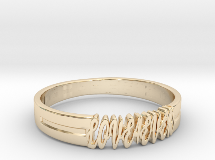 Love Forever Ring 3D Model STL KTkaRAJ 3d printed