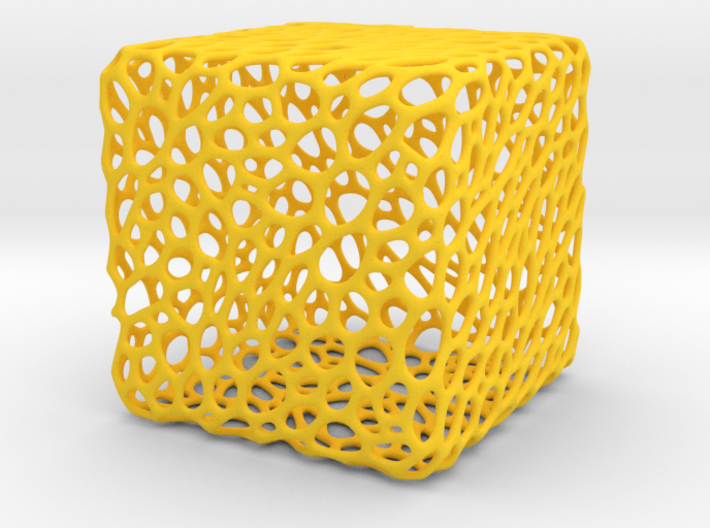 Cube Voronoi Free 3d Print Model by KTkaRAJ 3d printed