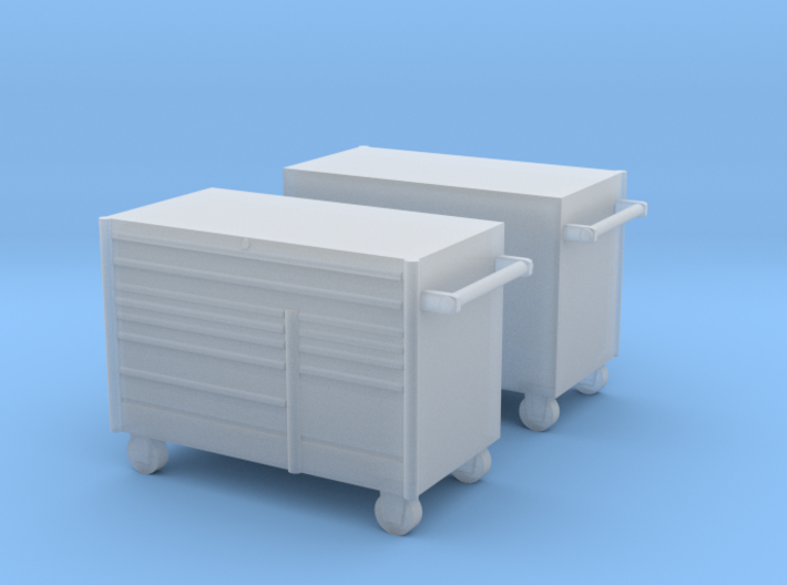 1/64th 5' Mechanics tool chest cabinet (2) 3d printed