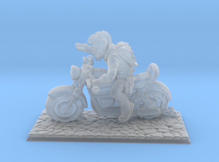 1/64 Gaslands Nameless Hero Motorcycle Rider 3d printed