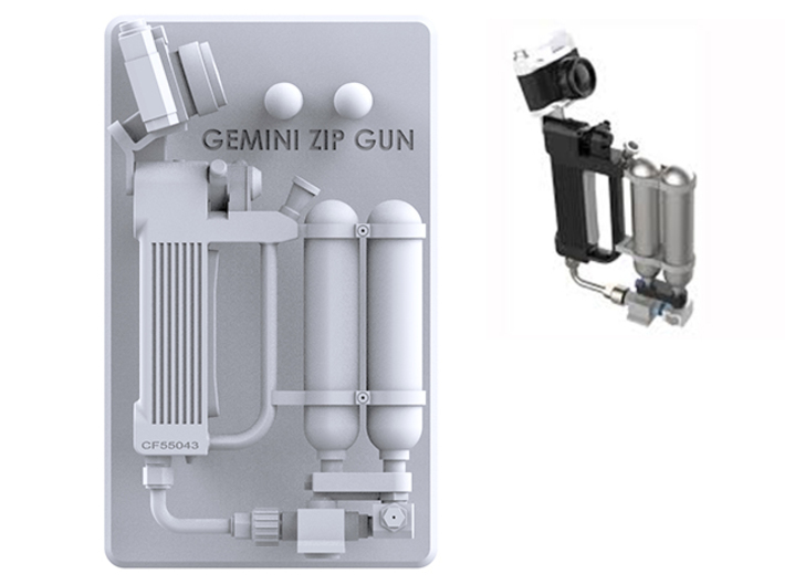 Gemini EVA ZIP Gun 1/6 Scale! 3d printed