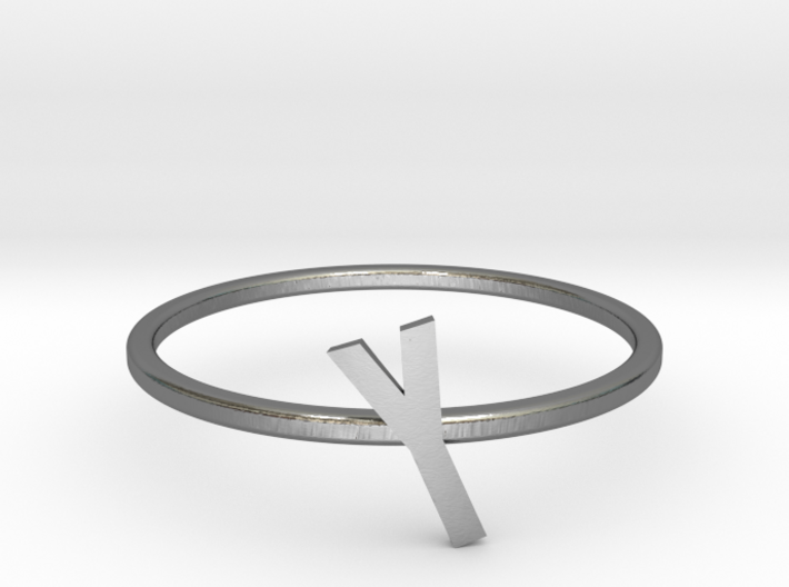 Letter Y Ring 3d printed