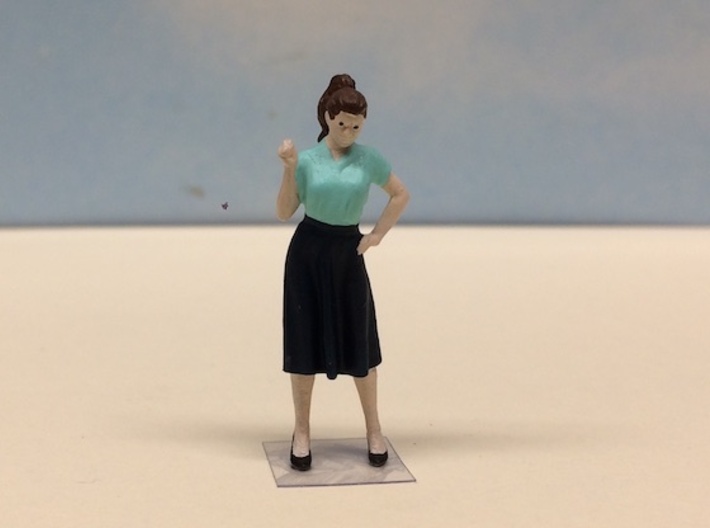 Female Standing Chatting 1940's 3d printed