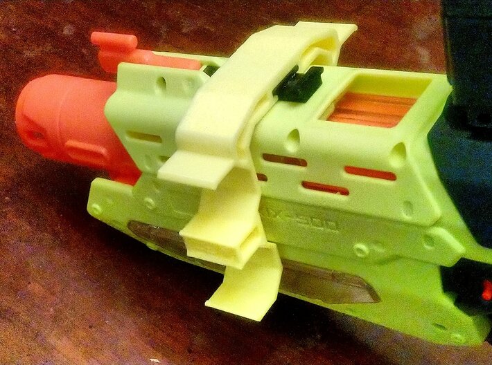 Double-Sided SpeedLoader Carrier for Nerf Mercury 3d printed