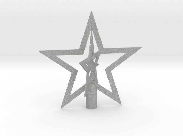 Star spark tree topper - Medium 16cm 6¼&quot; 3d printed