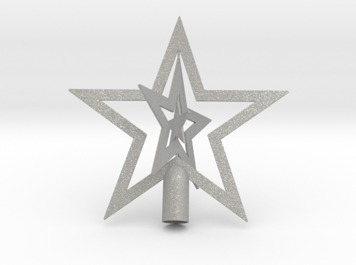 Star spark tree topper Christmas - Small 10cm 4&quot; 3d printed