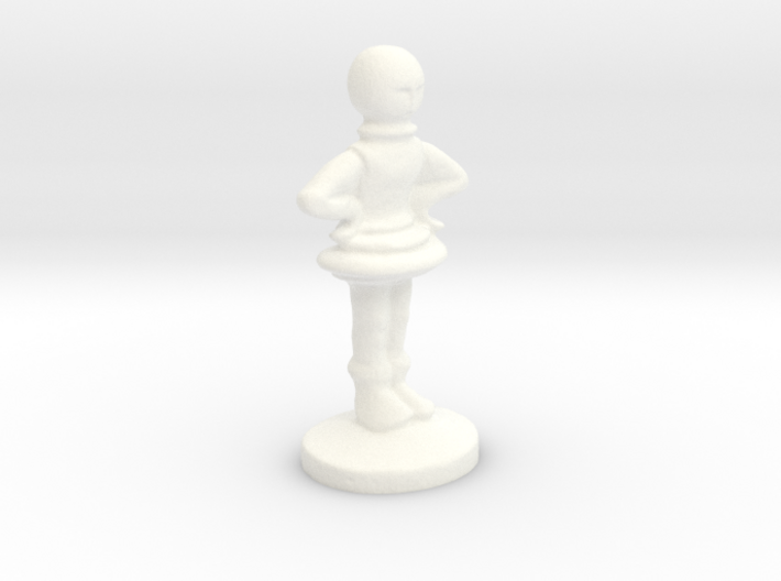 PAWN- Alice's Adventures in Wonderland 3d printed White Pawn 