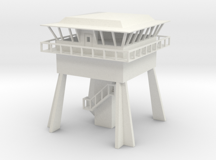 N scale control tower 3d printed