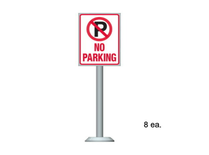 No Parking Signs 3d printed NP-001