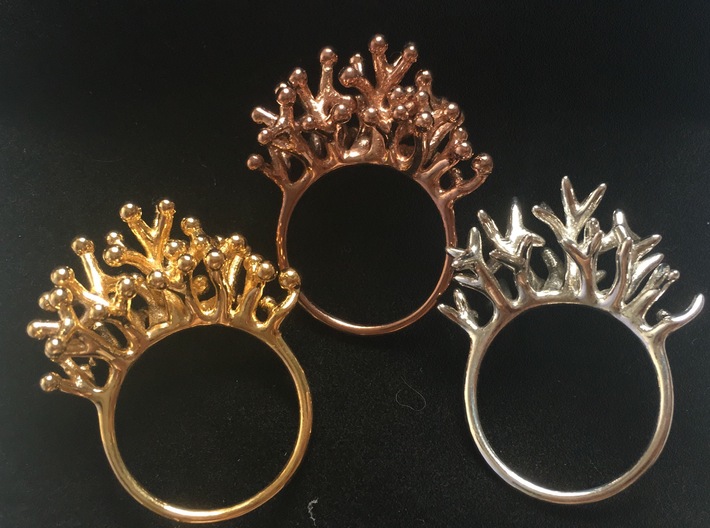 Ring Botryoides 3d printed 