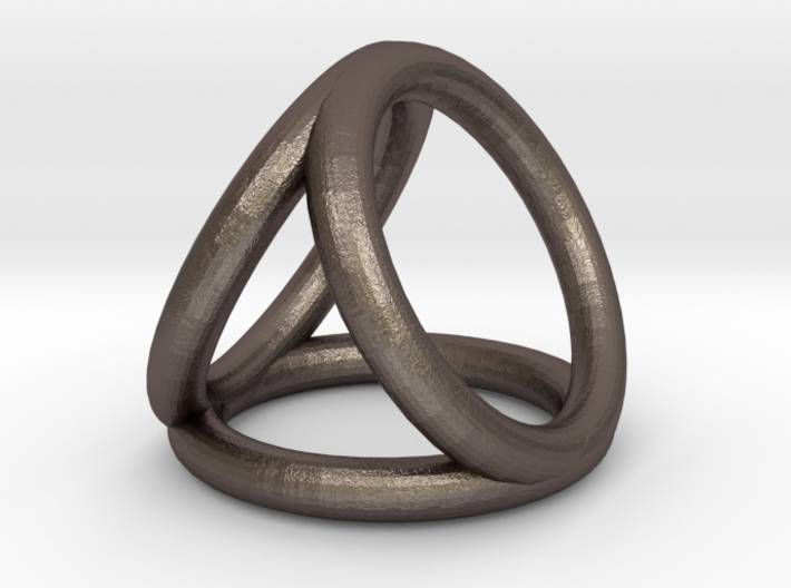 Scarf buckle triple ring with diameter 28mm 3d printed