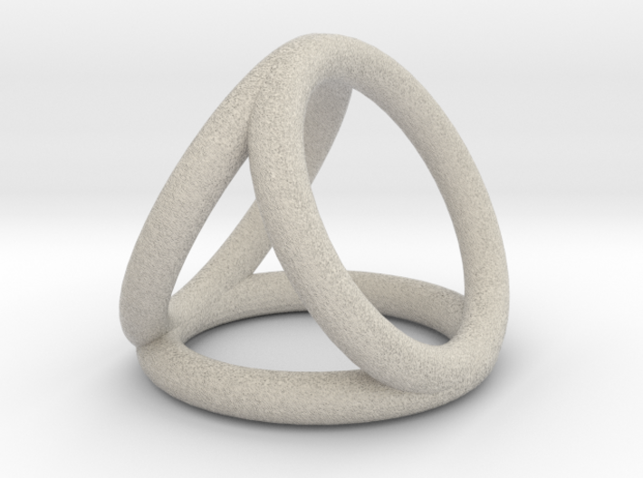 Scarf buckle triple ring with diameter 28mm 3d printed
