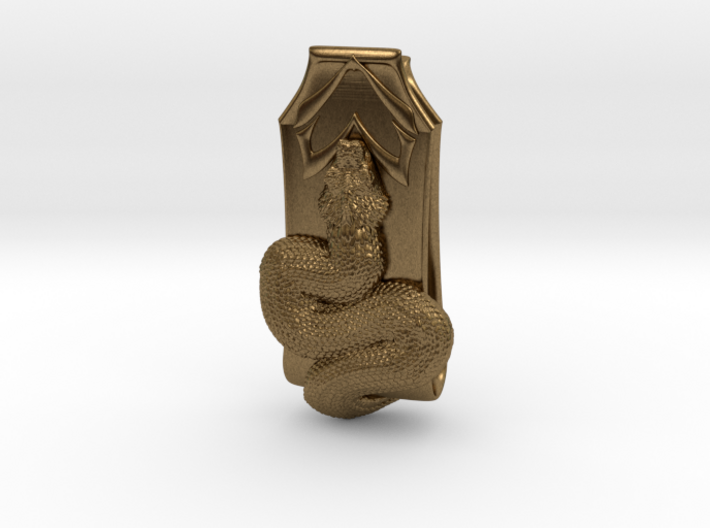 &quot;The Protector&quot; Rattle snake Cash clip 3d printed