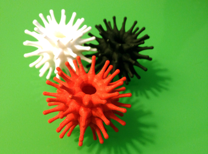 Urchin Pendant 3d printed 