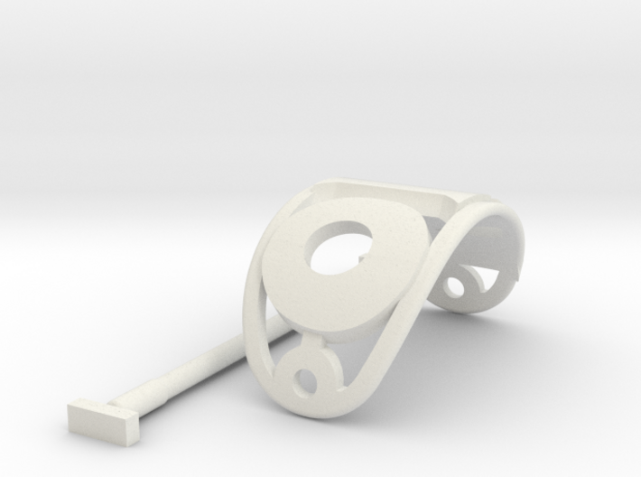 OM Personalized Oval Hair Stick Barrete 54x30mm 3d printed