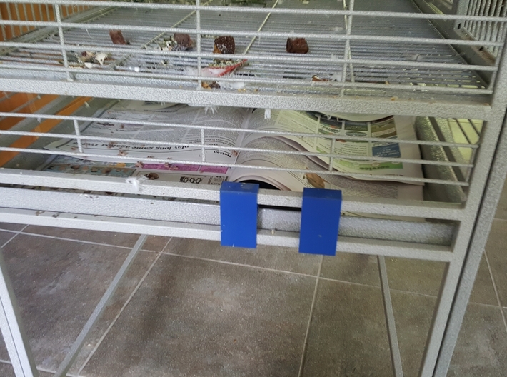 A&E Bird Cage Drawer Restraint 3d printed Drawer fully inside cage