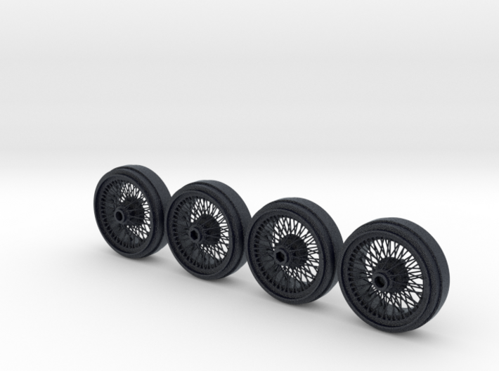Full set of 1/8 scale Wire Wheels for DB5 3d printed