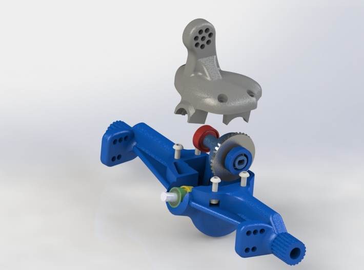 3DTRX-REAR AXLE-COVER-V6 3d printed 