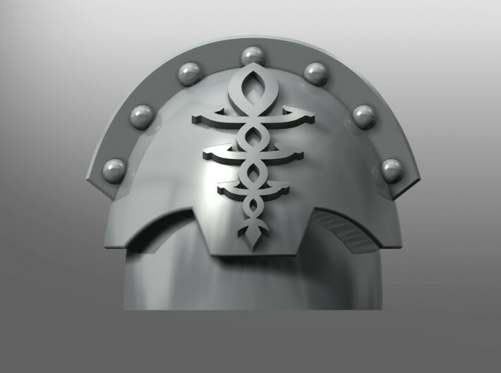 Honoris pattern shoulder pads: Eldritch Guardians 3d printed