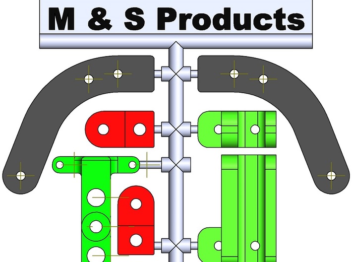 MC401SP-Rear Suspension Mounts 3d printed 