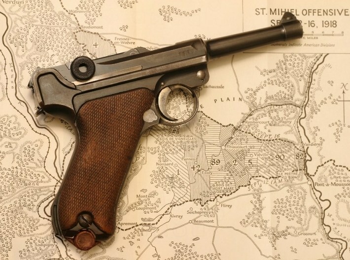 1/16 scale Luger P-08 Parabellum 1908 pistols x 5 3d printed 