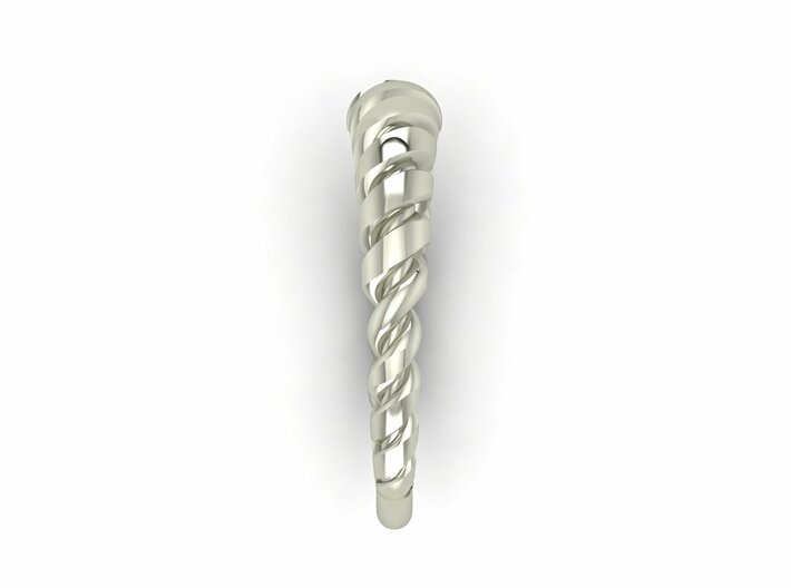 Wire twist dress ring 2 NO STONES SUPPLIED 3d printed 