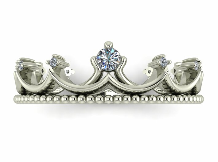 Crown ring Princess 2 NO STONES SUPPLIED 3d printed 