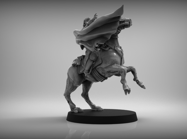 SciFi Napoleon Rider 28mm miniature 3d printed 