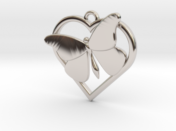 Heart Butterfly 3d printed