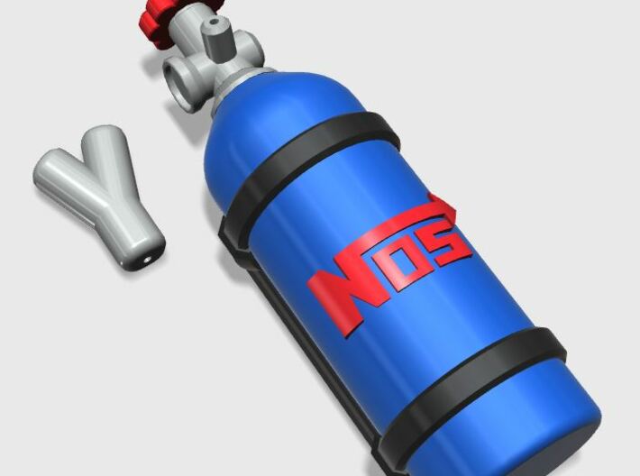 Nitrous Oxide tank NOS 1:10 3d printed Example render