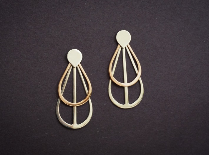 Drops Stacking Earrings - PART 2 3d printed 