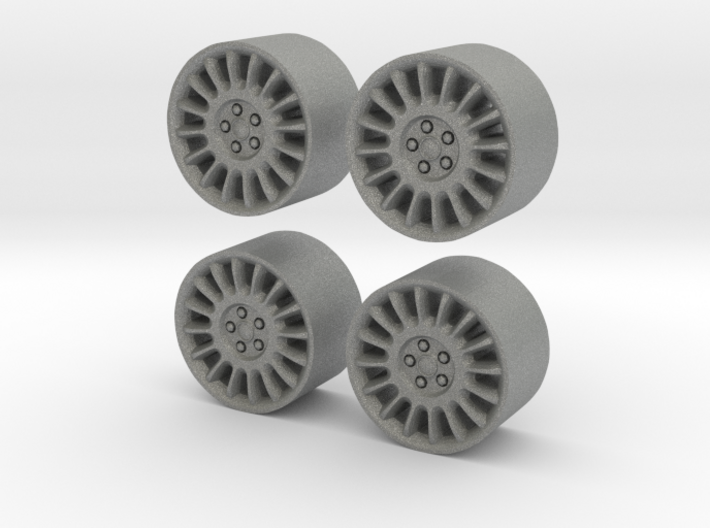 Police Dodge Charger wheels 1/64 3d printed
