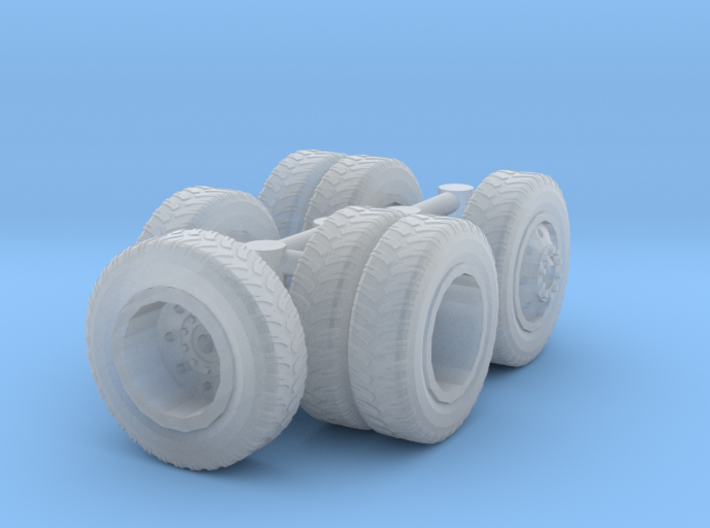 1-64 Scale 16in Dually Wheel Set 3d printed