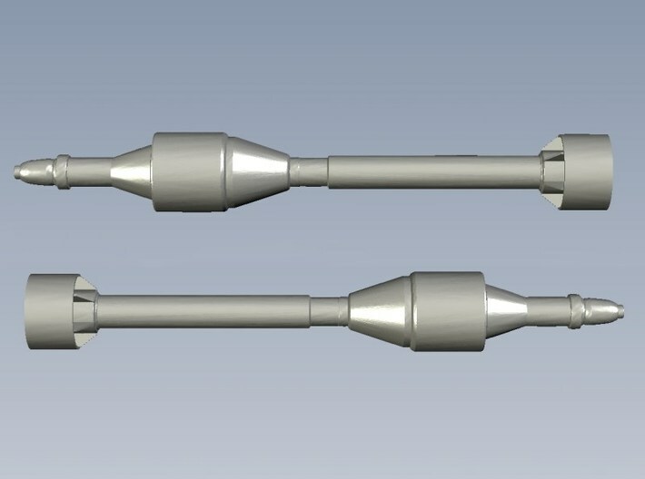 1/16 scale Panzerschreck Gr 4312 rockets x 5 3d printed 