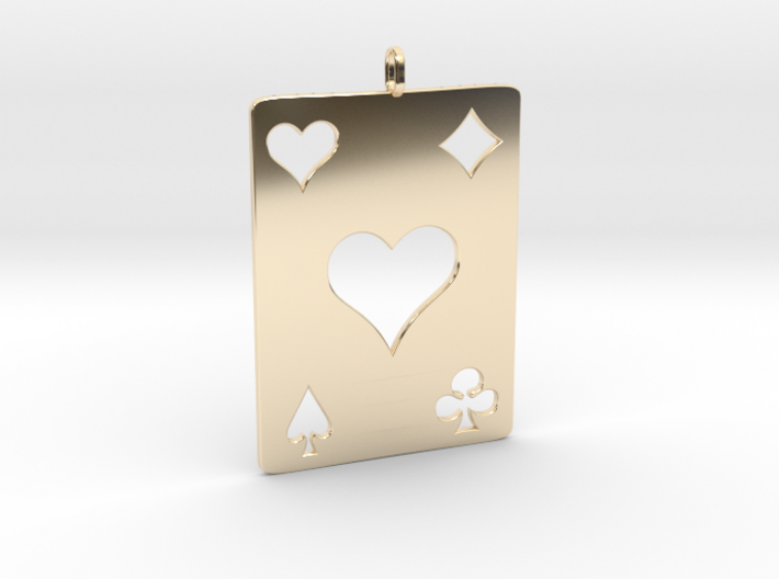 As de coeur - Ace of hearts 3d printed