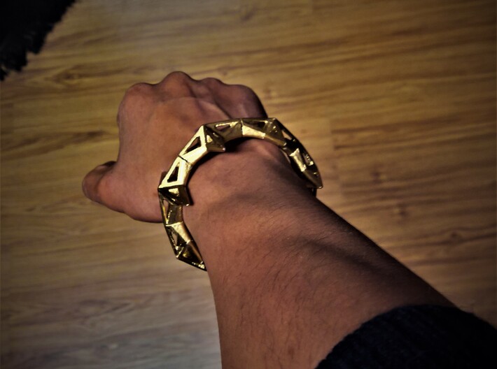 bracelet pulsera cruz 6x6cm solid 3d printed 