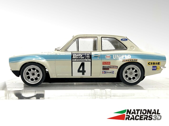 Chassis - Scalextric Ford Escort MK1 (Inline AiO) 3d printed 